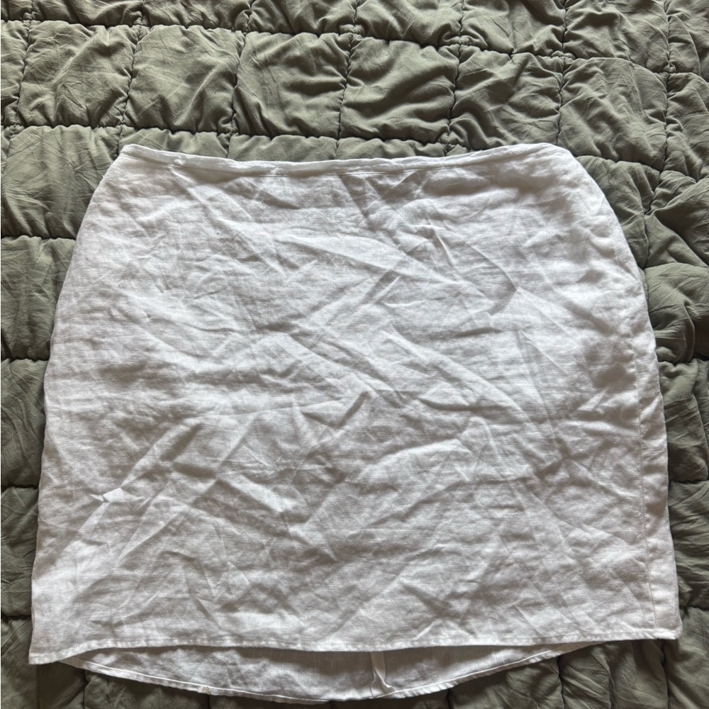 Reformation Veranda White Mini Skirt